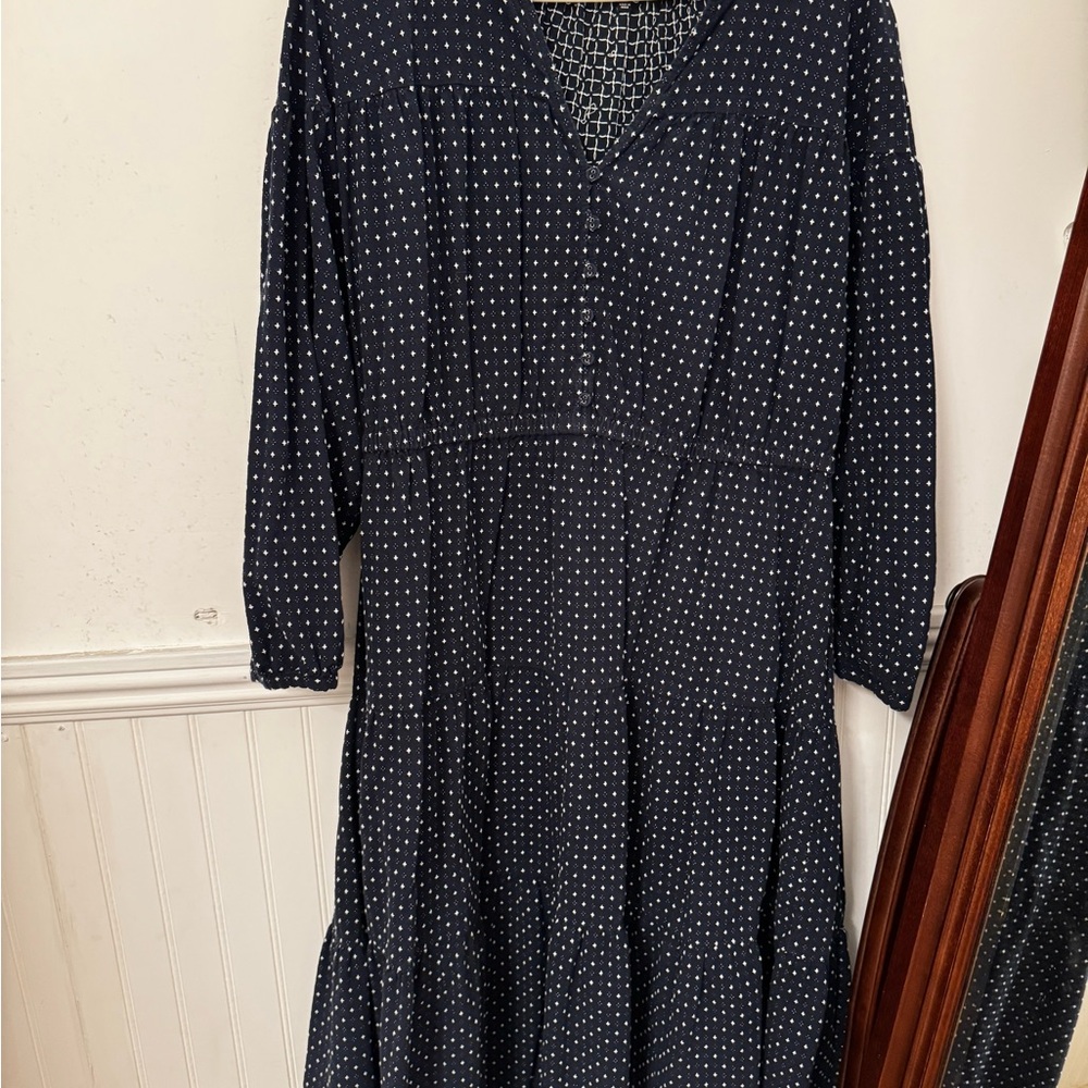 Elegant Black Polka Dot Dress